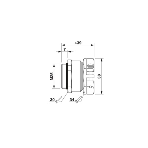 PC1646159 | Кабельный ввод HC-M-KV-Z-M25, Phoenix Contact