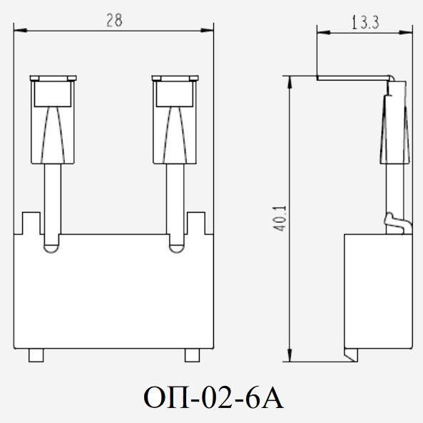 22197DEK | Ограничитель перенапряжения контакторов КМ-102 6А 110-240В_AC ОП-02, Dekraft
