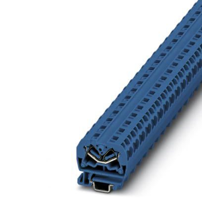 PC3249156 | Проходная мини-клемма 2,5 мм² двойная синяя с угловым отводом, на рейку 15 мм, Phoenix Contact