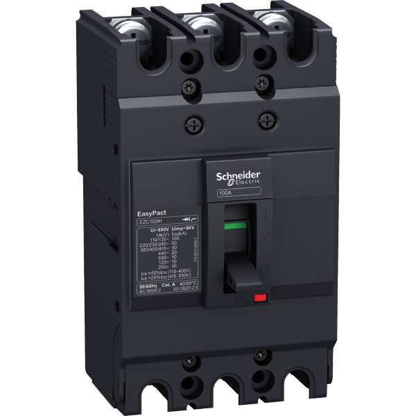 EZC100F3025 | Автоматический выключатель EZC100F TM-D 3P3d 25А 10кА, Schneider Electric