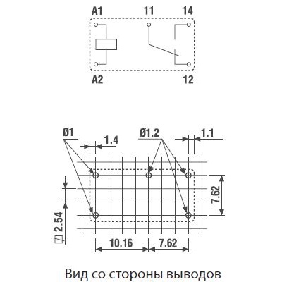 322170244000 | Субминиатюрное реле,серия 32, 24В DC, 6А, 1CO, Finder