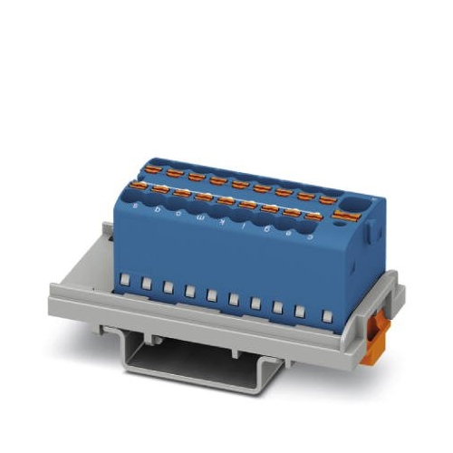 PC1047455 | Распределительный блок PTFIX 4/18X1,5-NS35, 19 клемм, синий, Push-in с вертикальным креплением, Phoenix Contact