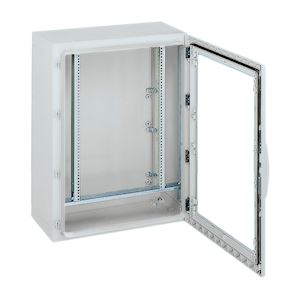 NSYPLA753TG | Шкаф напольный Talassa PLA прозрачная дверь 750х500х320 мм, Schneider Electric