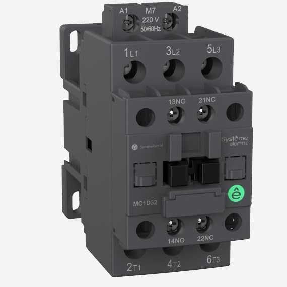 MC1D25M7 | КОНТАКТОР MC1D 3P 25A НО+НЗ 220V 50/60ГЦ, Systeme Electric