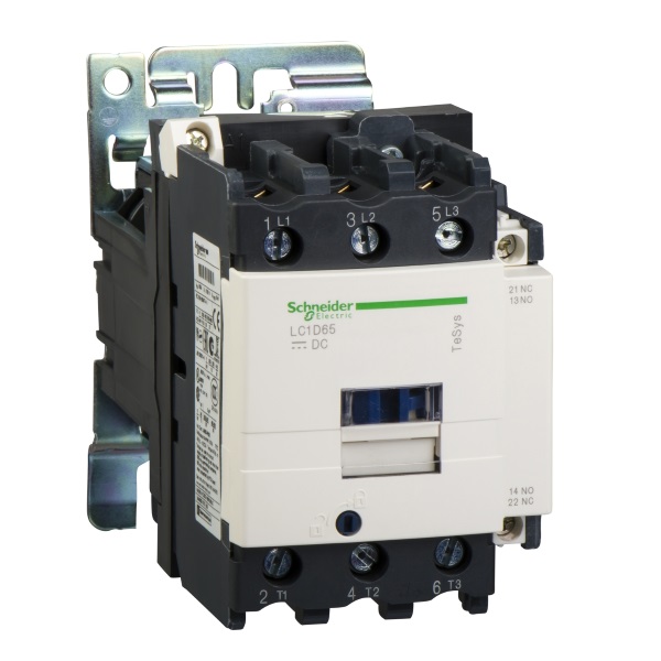 LC1D80D7 | Контактор, серия Tesys D, 3P, 80 А, AC3, 1 НО +1 НЗ, 42В AC, Под винт, Schneider Electric