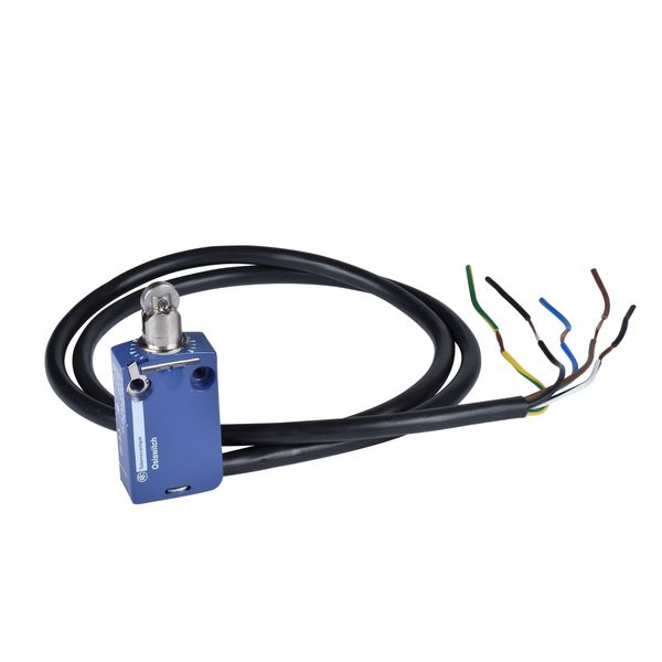 XCMD2502L1 | Концевой выключатель ролик-плунжер, 1НО+1НЗ, металл, кабель 1м, Schneider Electric