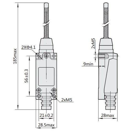 443025 | Выключатель путевой YBLX-ME/8101 универсального типа III, Chint