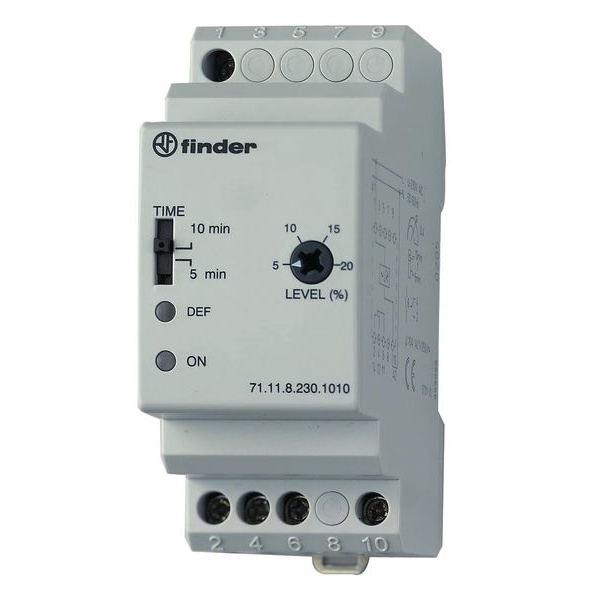 711182301010 | Однофазное реле напряжения 70.11 задержка 5 или 10 мин, Finder