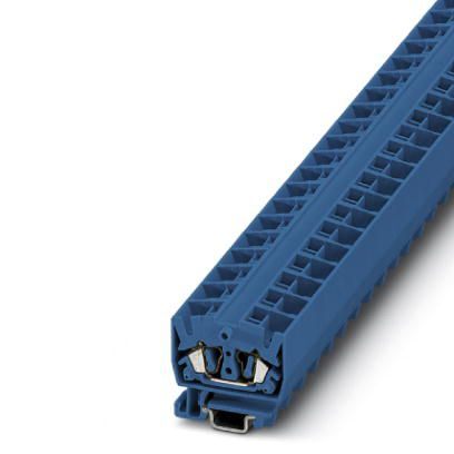 PC3244229 | Проходная мини-клемма 2,5 мм² двойная синяя с вертикальным отводом, на рейку 15 мм, Phoenix Contact