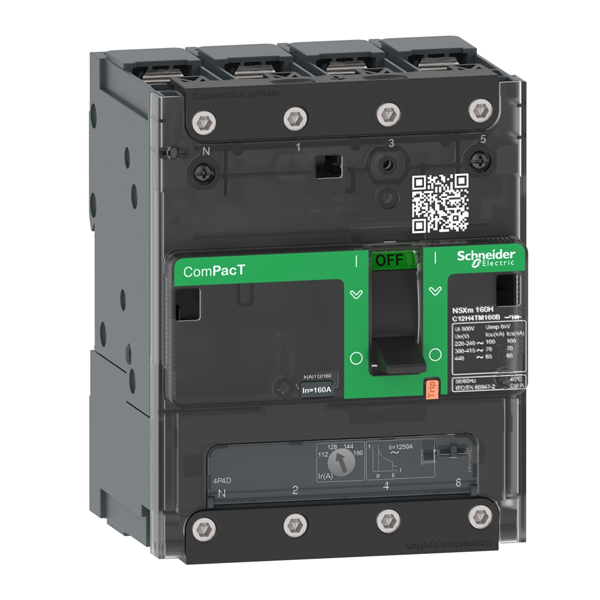 C11N4TM016B | Автоматический выключатель NSXm 100N TM-D 4P4d 16A 50кА, Schneider Electric