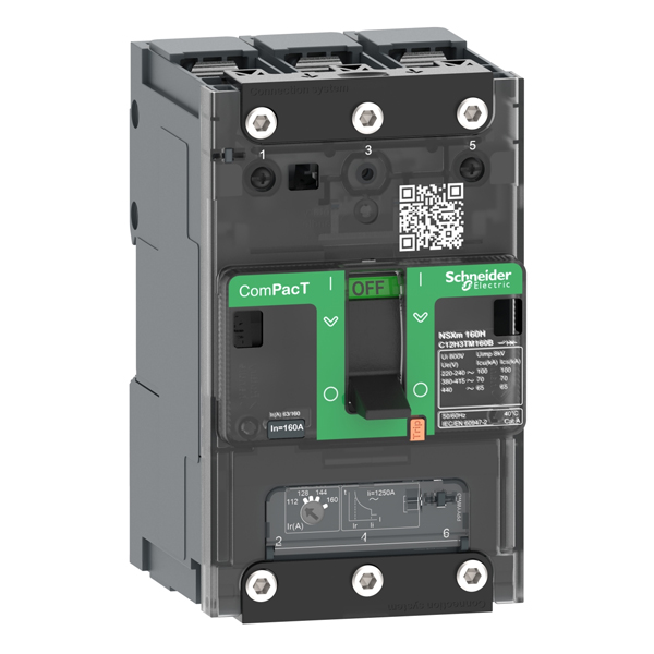C11N3TM016B | Автоматический выключатель NSXm 100N TM-D 3P3d 16A 50кА, Schneider Electric