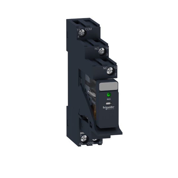 RXG13P7PV | Реле с колодкой в сборе, серия RXG, 230В AC, 10А, 1CO, светодиод, Schneider Electric