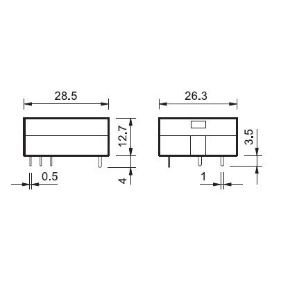 401170122316 | Миниатюрное реле, серия 40, 12В DC чувств., 10А, 1NO, Finder