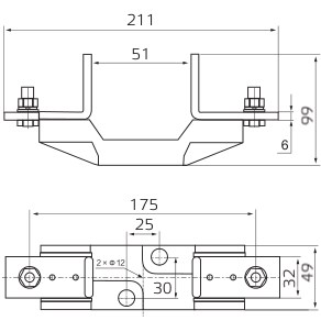 SVF-FH51FE630-1 | Держатель предохранителя, 1 полюс, 630 А, Sinvel 