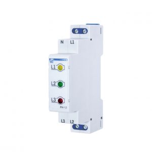 РН-12 | Индикатор фаз, три светодиода, модульный корпус, Новатек