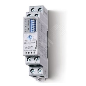 810102300000 | Модульный таймер мультифункциональный (AI, DI, SW, SP, BE, DE, EEb), функции SET, RESET; питание 12…, Finder