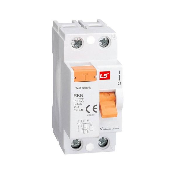  | УЗО, серия RKN, 1P+N, 40 A, 30 мА, тип AC, LSis