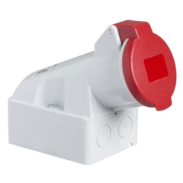 83108 | Розетка настенная, винтовое соединение, 16А 3P+E IP44 380В, Schneider Electric