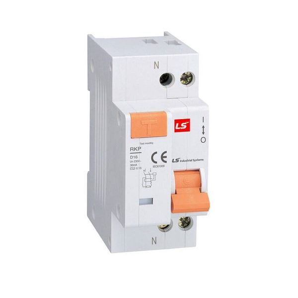  | Дифференциальный автомат RKP, 1P+N 32 A, кривая B, 15мА, тип AC, 4,5кА, LSis