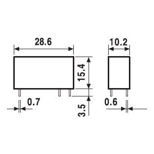 434170124300 | Миниатюрное реле, серия 43, 12В DC чувств., 10А, 1NO, Finder