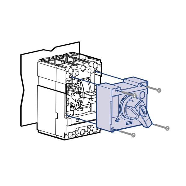  | Поворотная рукоятка DH1-L,TD160, LSis