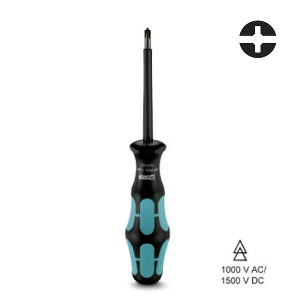 PC1212283 | Отвертка, Plus-Minus PH/шлиц, изоляция по стандарту VDE SF-PHSL 1-80 VDE, (уп-10шт.), Phoenix Contact