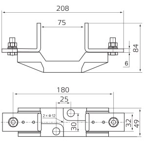 SVF-FH81FE630-1 | Держатель предохранителя, 1 полюс, 630 А, Sinvel 