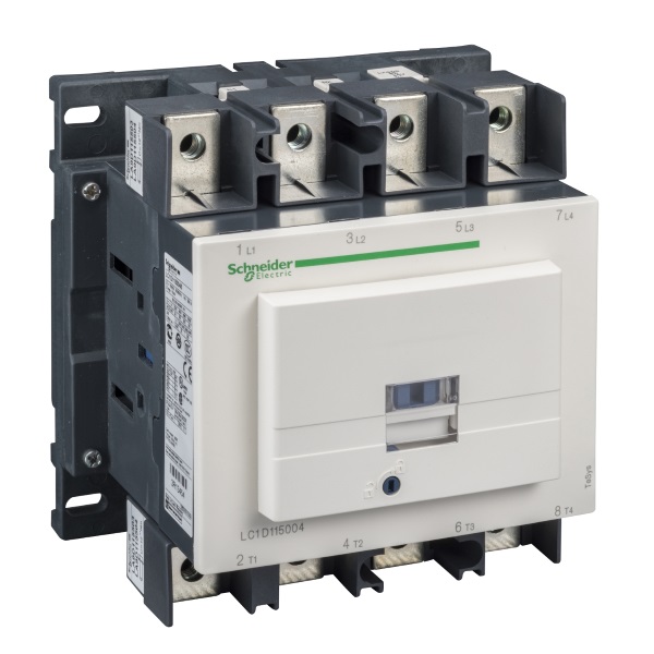 LC1D1150046M7 | Контактор, серия Tesys D, 4P (4 НО), 200 А, AC1, 220В AC, Под кольцевой наконечник, Schneider Electric