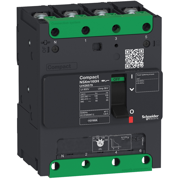 LV426175 | Автоматический выключатель NSXm 63E TM-D 4P4d 63A 16кА, Schneider Electric