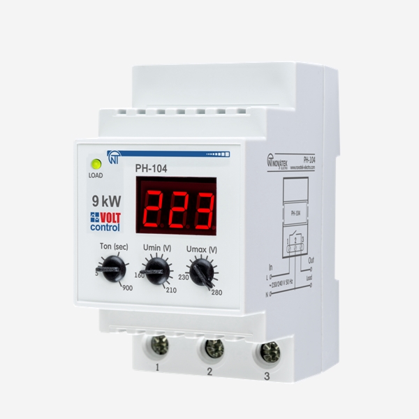 РН-104 | Реле напряжения с контактами на 40А, Новатек