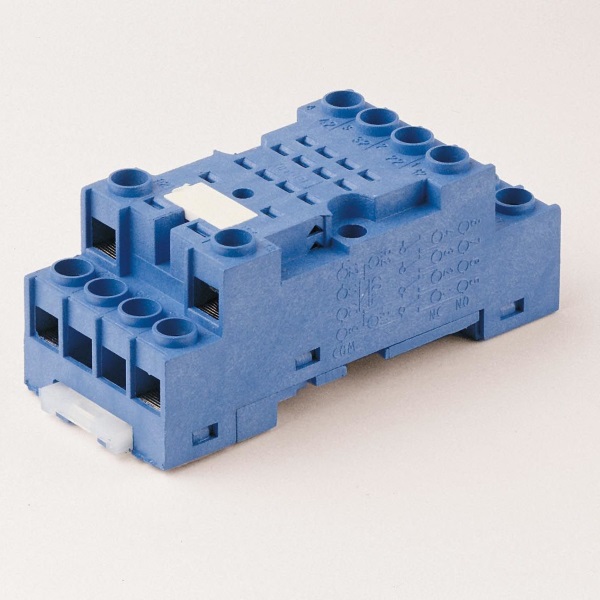 9472SMA | Розетка 2P, с металлической клипсой и винтовыми клеммами, для реле 55.32, Finder