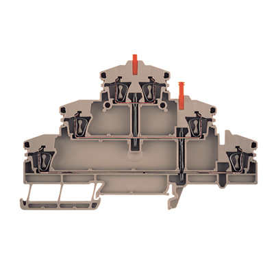 1782320000 | Многоуровневая клемма ZDLD 2.5-2VN, Пружинное соединение, 2.5 mm², 400 V, 20 A, Темно-бежевый (уп.-2, Weidmuller