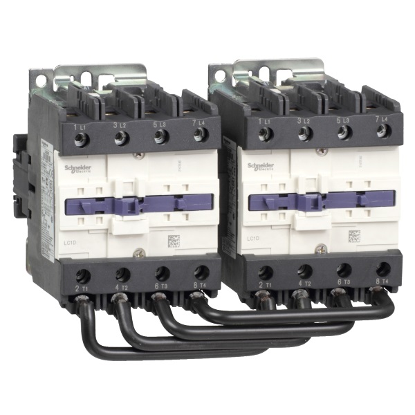 LC2D95F7 | Контактор реверсивный, серия Tesys D, 3P, 95 А, AC3, 1 НО +1 НЗ, 110В AC, Под винт, Schneider Electric