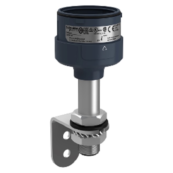 XVUZ100T | Модуль основания чёрный со стойкой и боковым креплением для светосигнальной колонны XVU, Schneider Electric