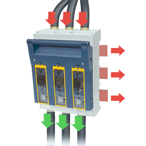 T304926000 | Горизонталный рубильник КЕТО габ. 3-3P 630А, Jean Muller 