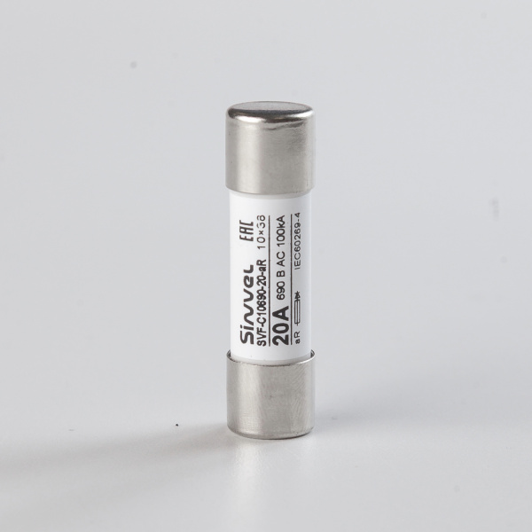 SVF-C10690-20-aR | Предохранитель, 20 А, 690 В АС, aR, цилиндр., 10х38 мм, Sinvel 