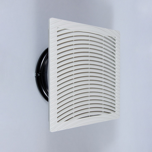 Вентилятор с фильтром 220/240 м3/ч, 220-240В AC, 50/60 Гц, 250х250мм, вырез 223x223мм, цвет RAL7035