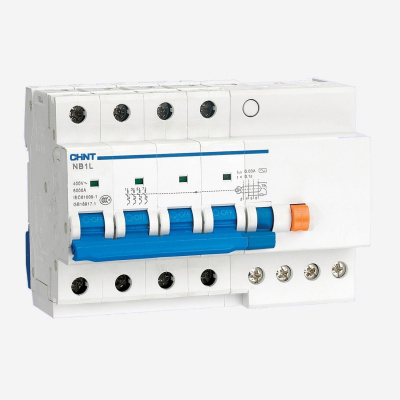 198121 | Дифференциальный автомат NB1L-40 4P C25 300мА тип AC 6кА, Chint