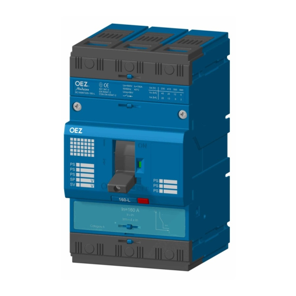 OEZ:20221 | Атоматический выключатель BC 160L 3P3d 80А 25кА, OEZ