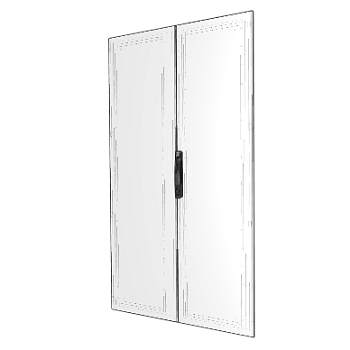 NSYSFD20122D | Двухстворчатая сплошная дверь 2000х1200 мм, Schneider Electric