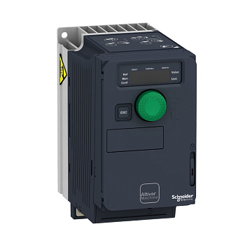 ATV320U06M2C | Преобразователь частоты, серия ATV320, 0,55 кВт, 3,7 А, перегрузка 150 %, 220 В, 1ф, Schneider Electric