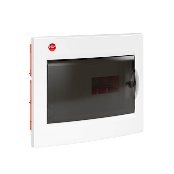 DKC 81512 Щит встраиваемый 12 модулей IP41  белый с дымчатой обзорной дверью