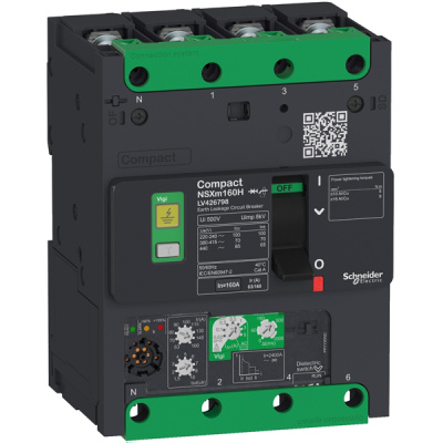 LV426768 | Автоматический выключатель NSXm 160B Micrologic 4.1 4P4d 160A 25кА, Schneider Electric