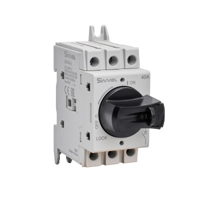 SDP40-3 | Выключатель-разъединитель, 40 А, 3Р, ручка прямого монтажа с блокировкой, Sinvel