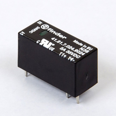 418170249024 | Миниатюрное низкопрофильное твердотельное реле, серия 41, 24В DC, 5А, 1NO, Finder