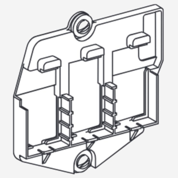 SPC-A9PS-04-06 | ОСНОВАНИЕ ДЛЯ 3 ПОДВИЖНЫХ БЛОКОВ (400-630), Systeme Electric