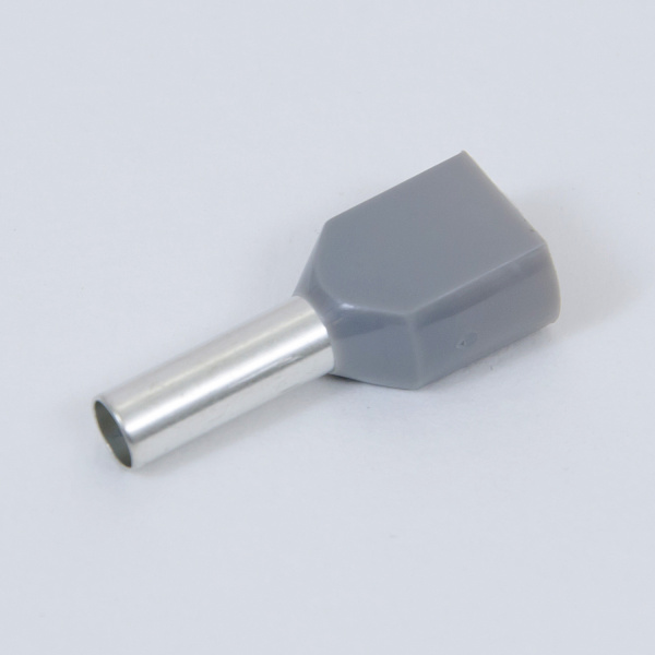 ID H 4.0/12/23x2 | Наконечник изолированный H 4.0/12/23x2, двойной, серый (уп.-100шт.), Clims