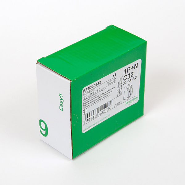  | Дифференциальный автомат Easy9, 1p+N 32А, кривая C, 30мА, тип AC, 4,5кА, Schneider Electric