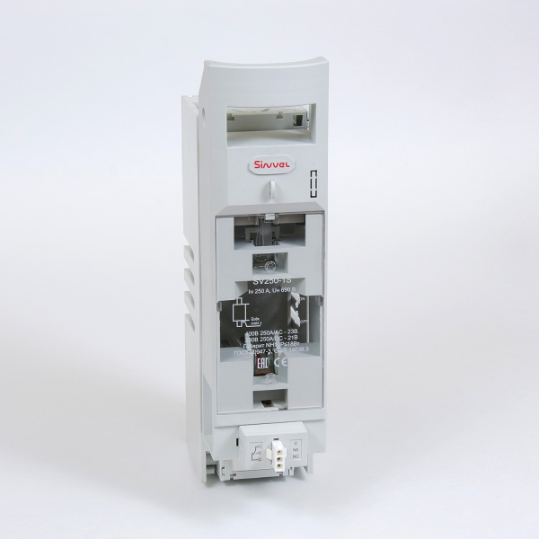 SV250-1S | Горизонтальный ПВР, 250 A, 1P, NH1, доп контакты сигнализации срабатывания и открытия крышки в компл, Sinvel 