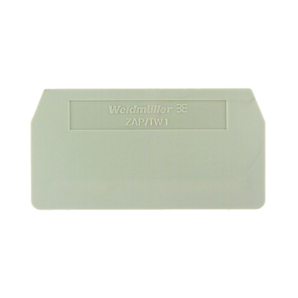 1608740000 | Торцевая крышка ZAP/TW1 для клемм ZDU 2.5, Weidmuller